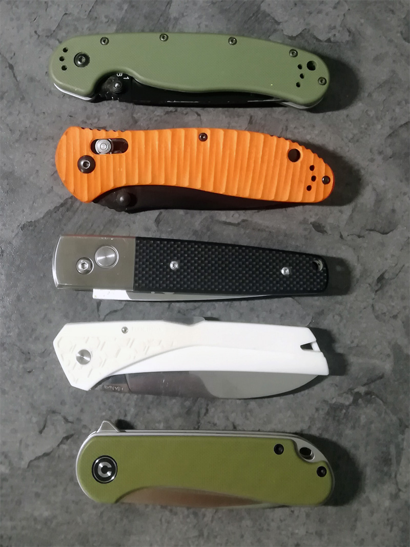 Comparatif couteaux pliants