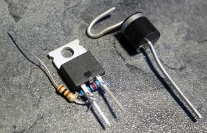 Diode Zener 5KP18A et MOSFET