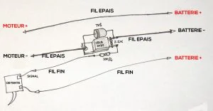 Schéma de câblage du MOSFET