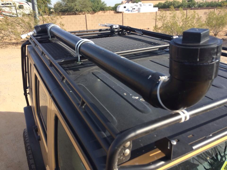 Réservoir d'eau en tube PVC