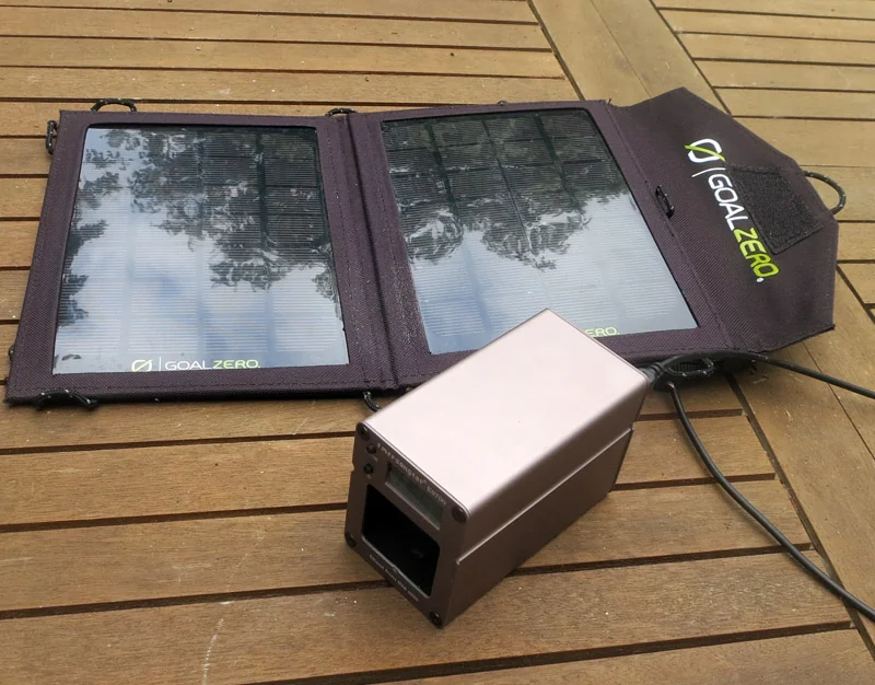 Recharge par panneau solaire