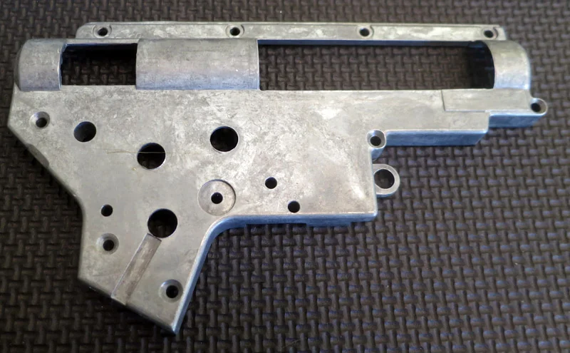 Coque de gearbox avant microbillage