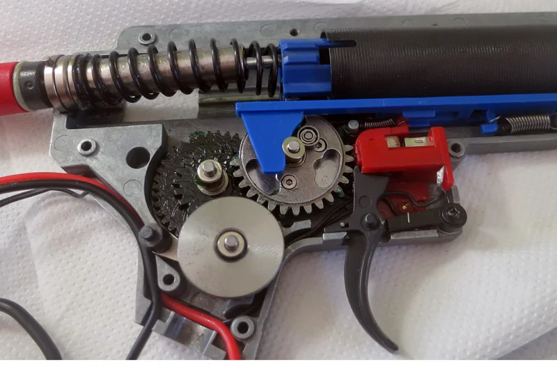 Gearbox prête à être refermée