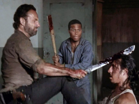 Rick Grimes utilise la Gerber Gator