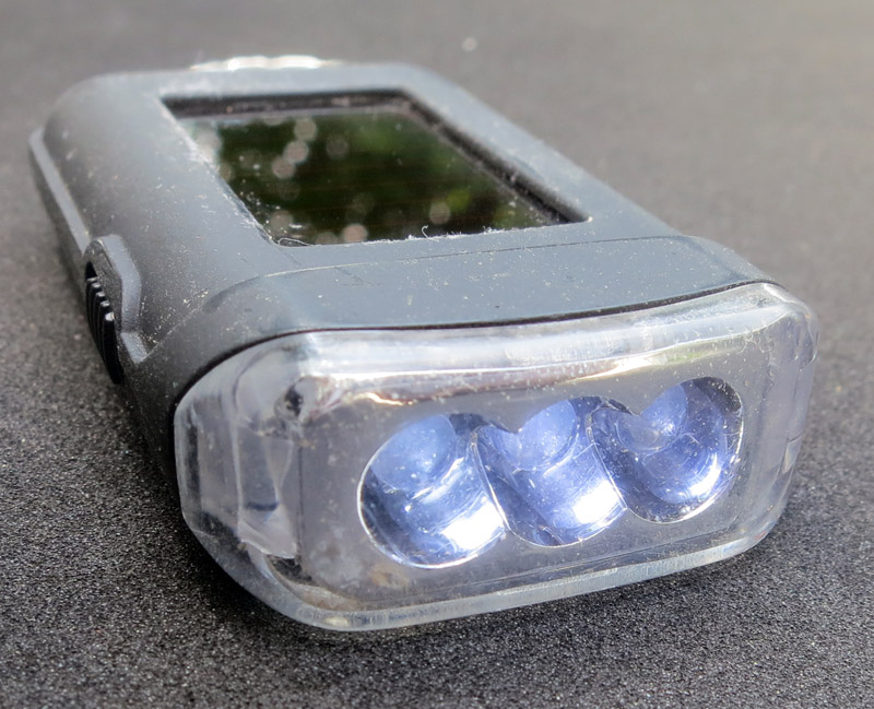 La lampe solaire en fonctionnement