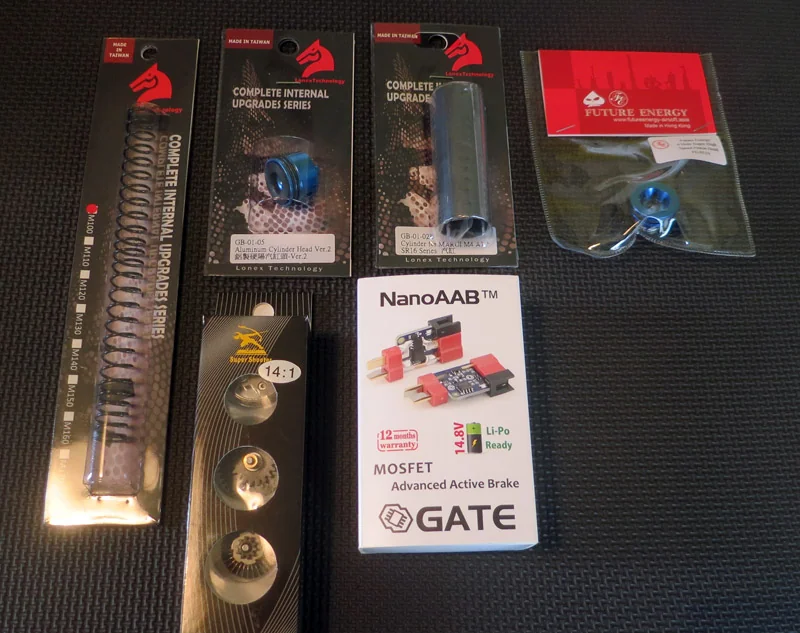 Quelques pièces de gearbox V2