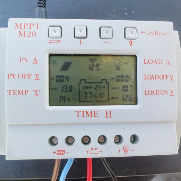 Régulateur solaire LCD