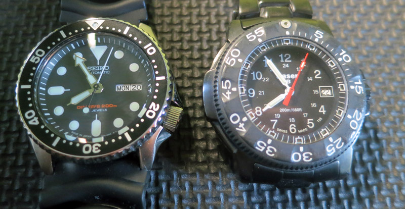 Comparaison avec ma montre Traser